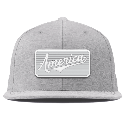 Pearl America Badge Flat Elite XGen™ Hat Heather Gray