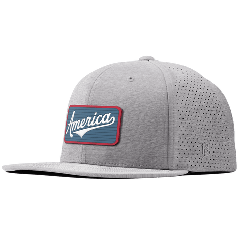 USA America Badge Flat Elite XGen™ Hat Heather Gray