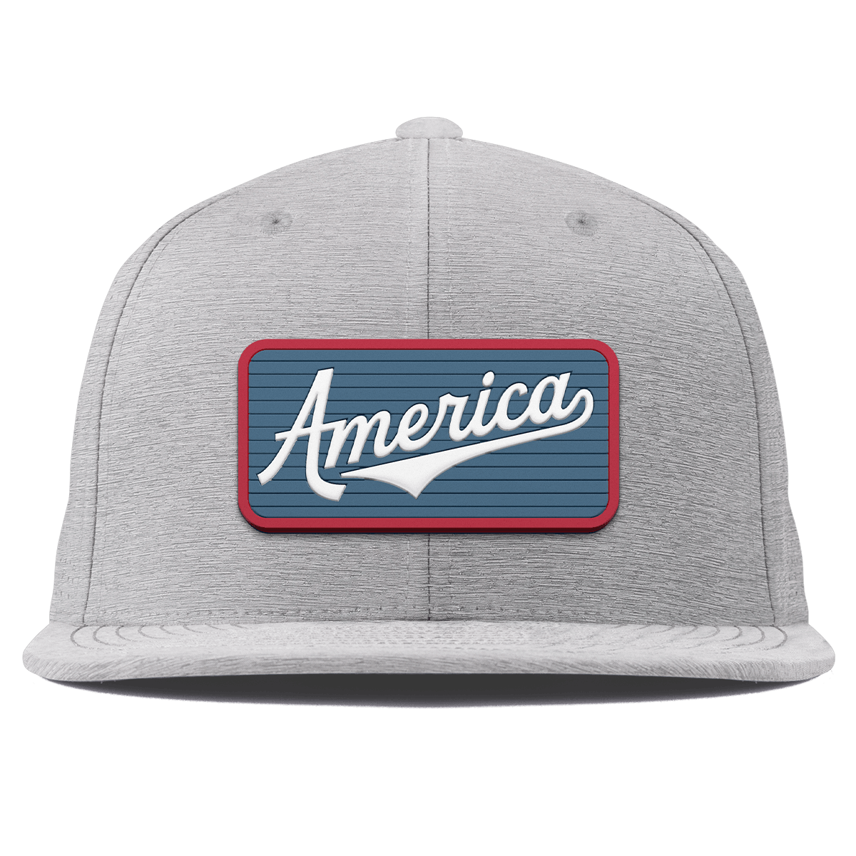 USA America Badge Flat Elite XGen™ Hat Heather Gray