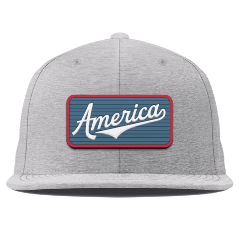 USA America Badge Flat Elite XGen™ Hat Heather Gray