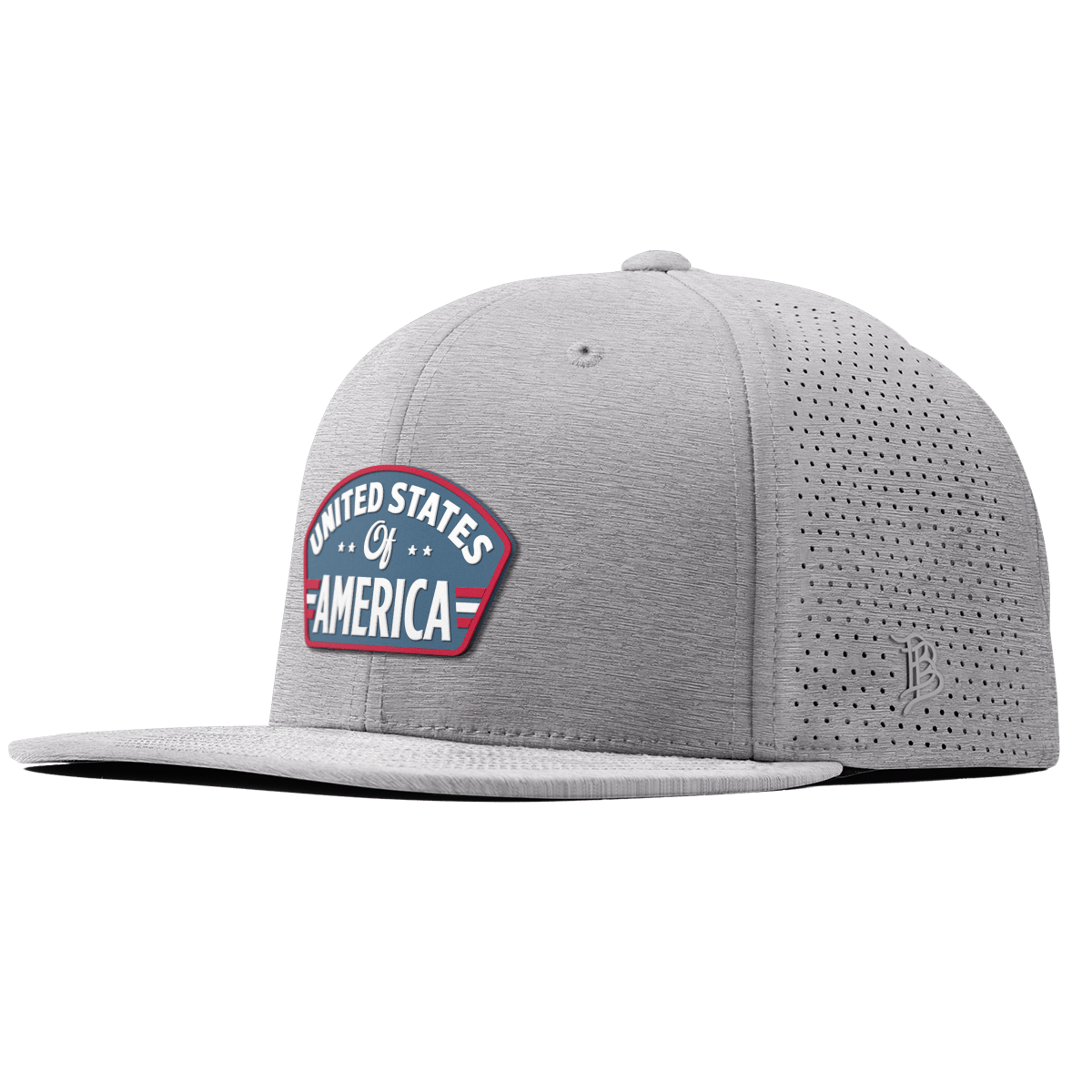 United States of America Badge Flat Elite XGen™ Heather Gray