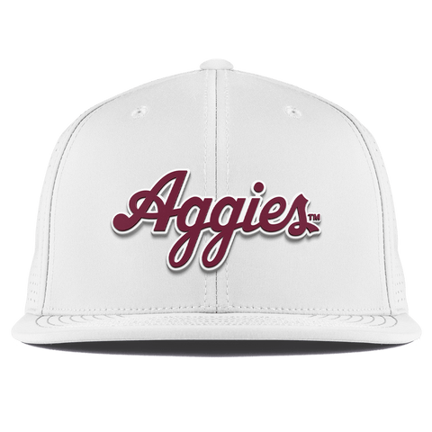 Texas A&M University "Aggies Script" Flat Elite XGen™ White