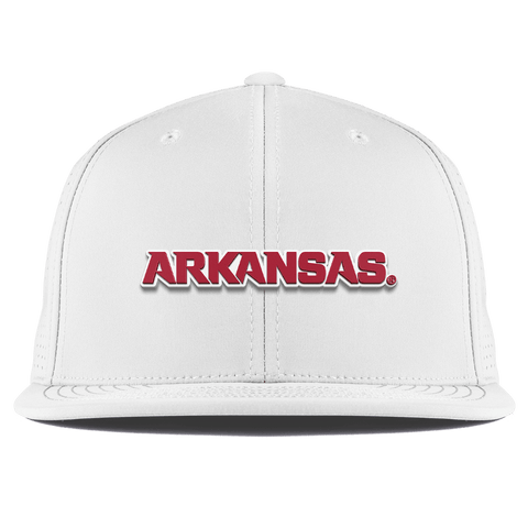 University of Arkansas "Arkansas Block" Flat Elite XGen™ Hat White