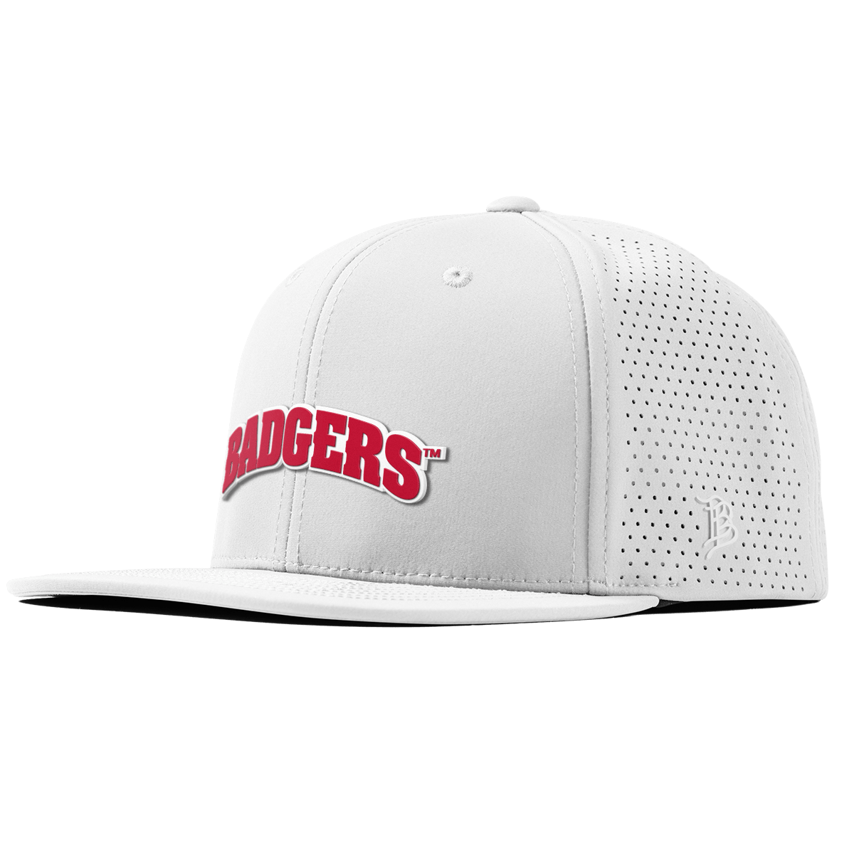 University of Wisconsin "Badgers Block" Flat Elite XGen™ White