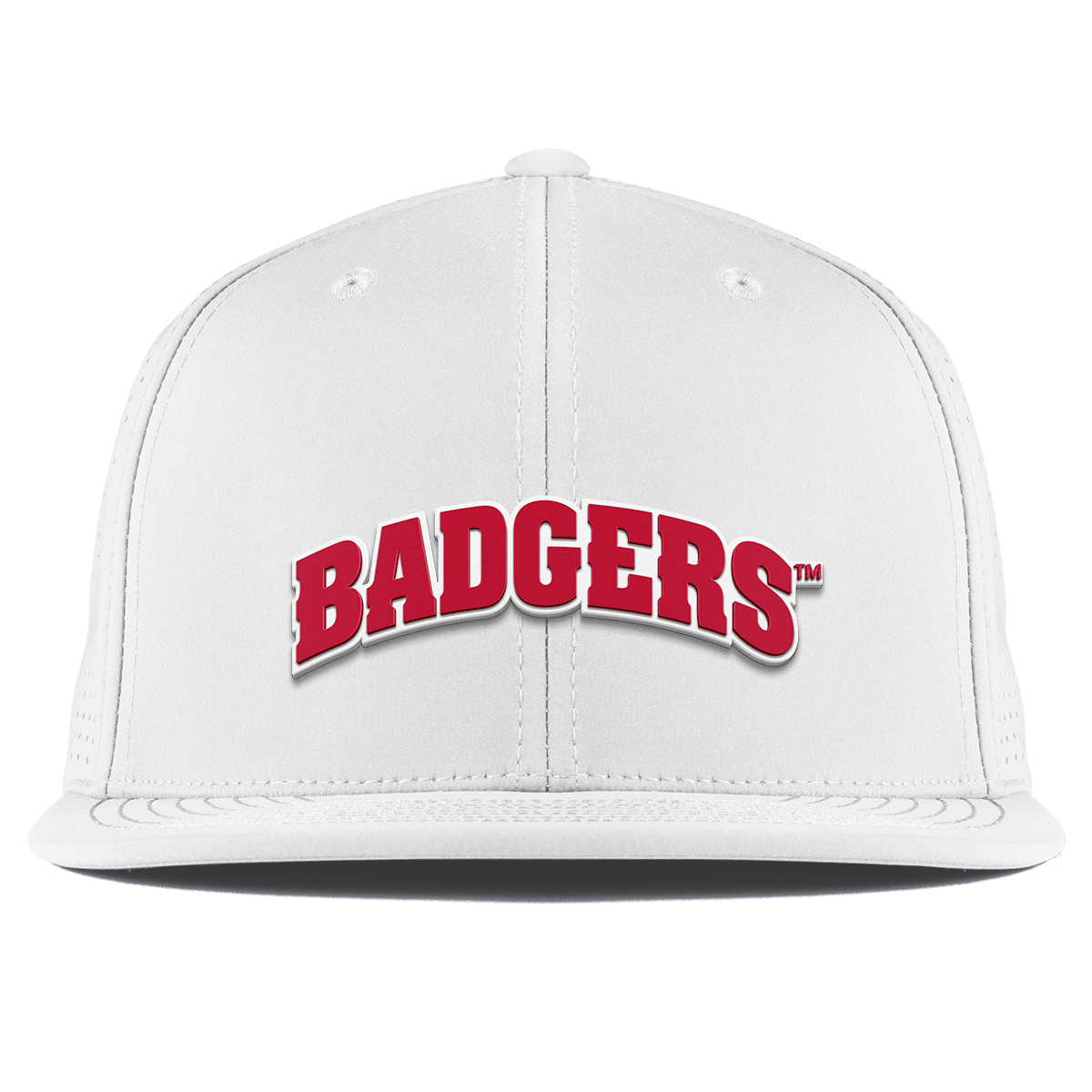 University of Wisconsin "Badgers Block" Flat Elite XGen™ White