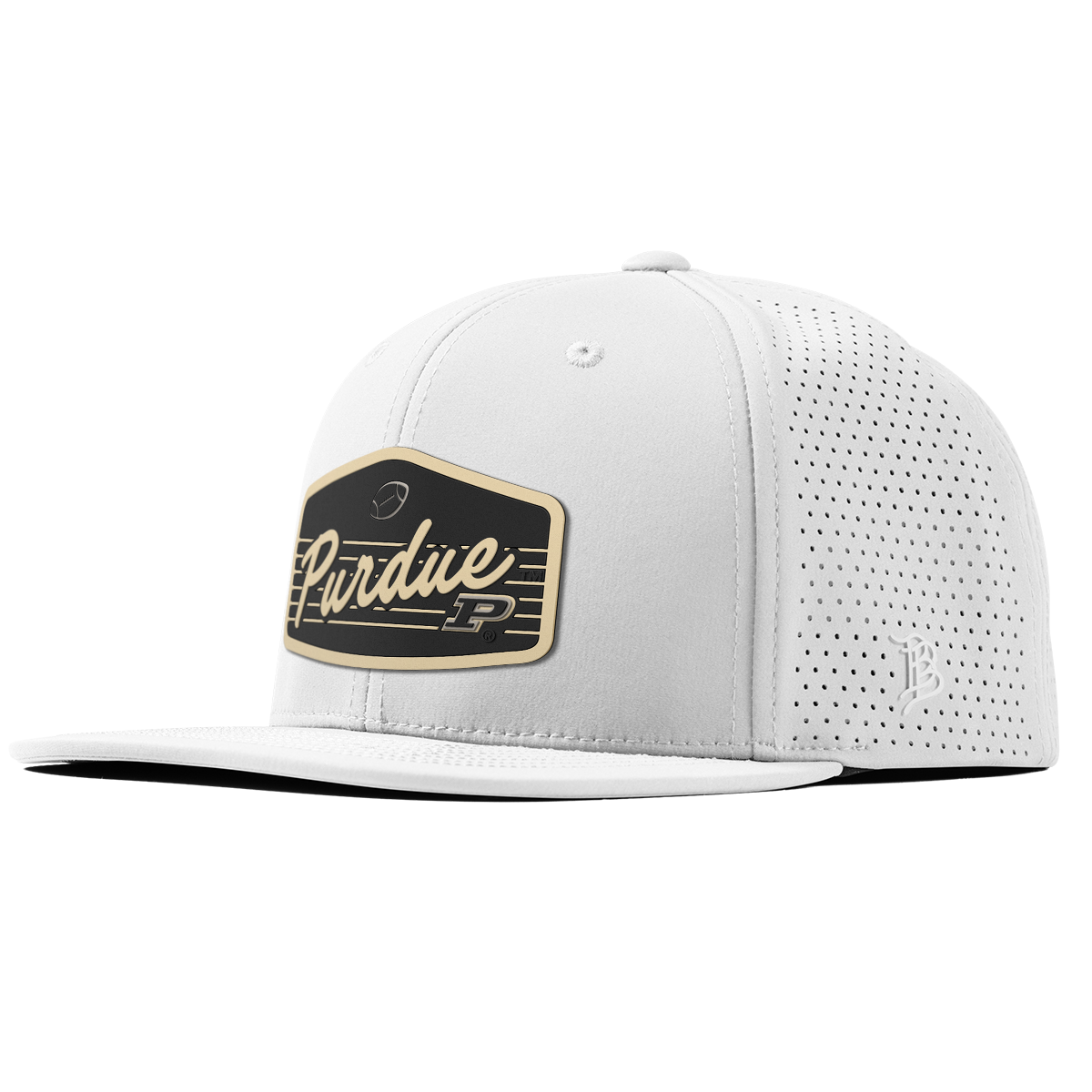 Purdue University "Boilermakers Football" Flat Elite XGen™ White