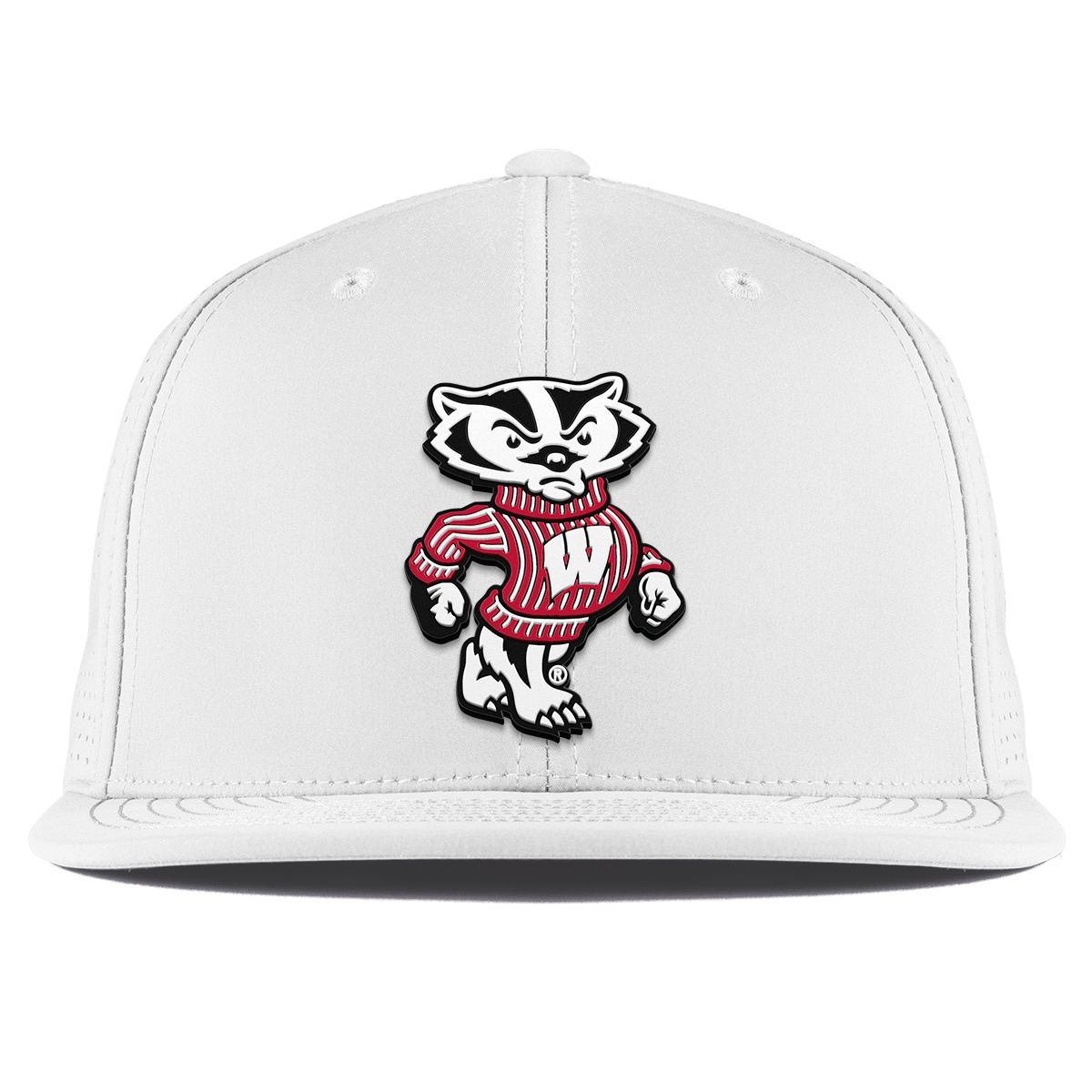 University of Wisconsin "Bucky Badger" Flat Elite XGen™ White