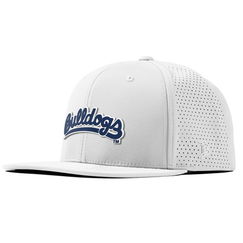 Fresno State University "Bulldogs Script Navy" Flat Elite XGen™ White