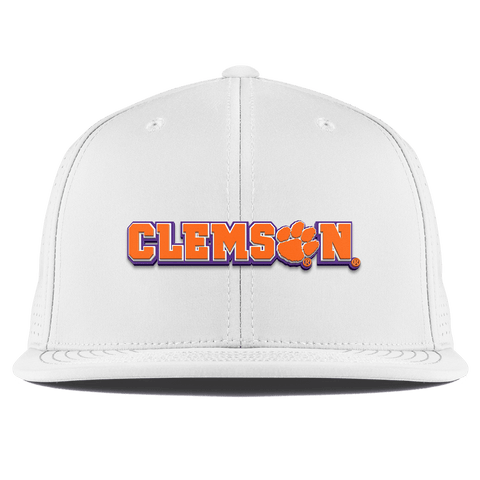 Clemson University "Clemson Block" Flat Elite XGen™ Back White