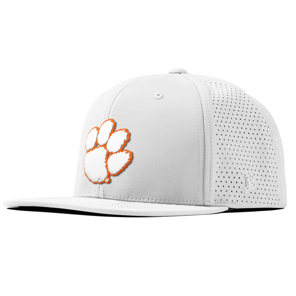Clemson University "Clemson Tigers Paw" Flat Elite XGen™ White