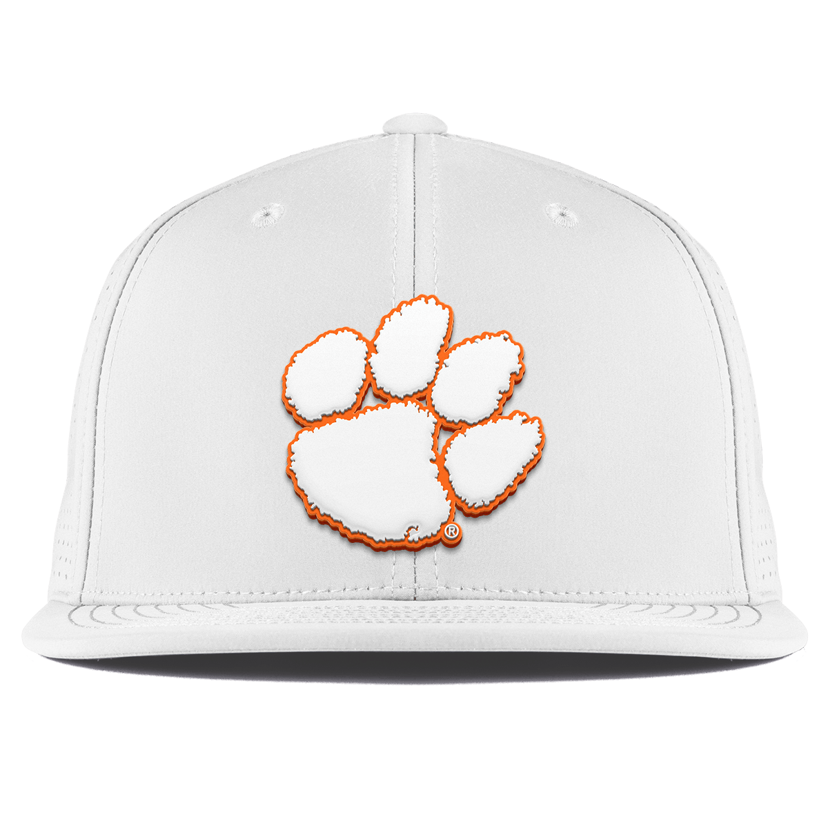 Clemson University "Clemson Tigers Paw" Flat Elite XGen™ White