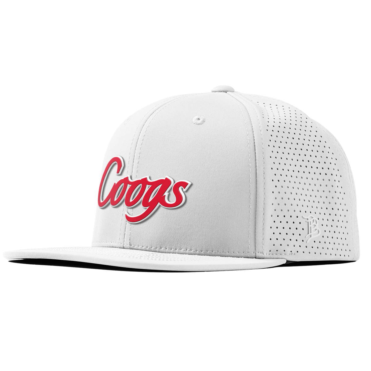 University of Houston "Coogs Script" Flat Elite XGen™ White