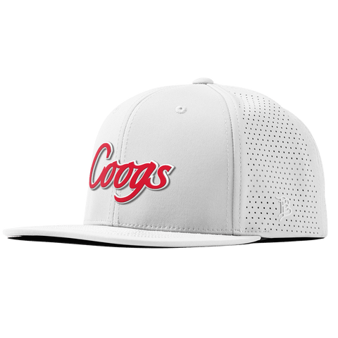 University of Houston "Coogs Script" Flat Elite XGen™ White