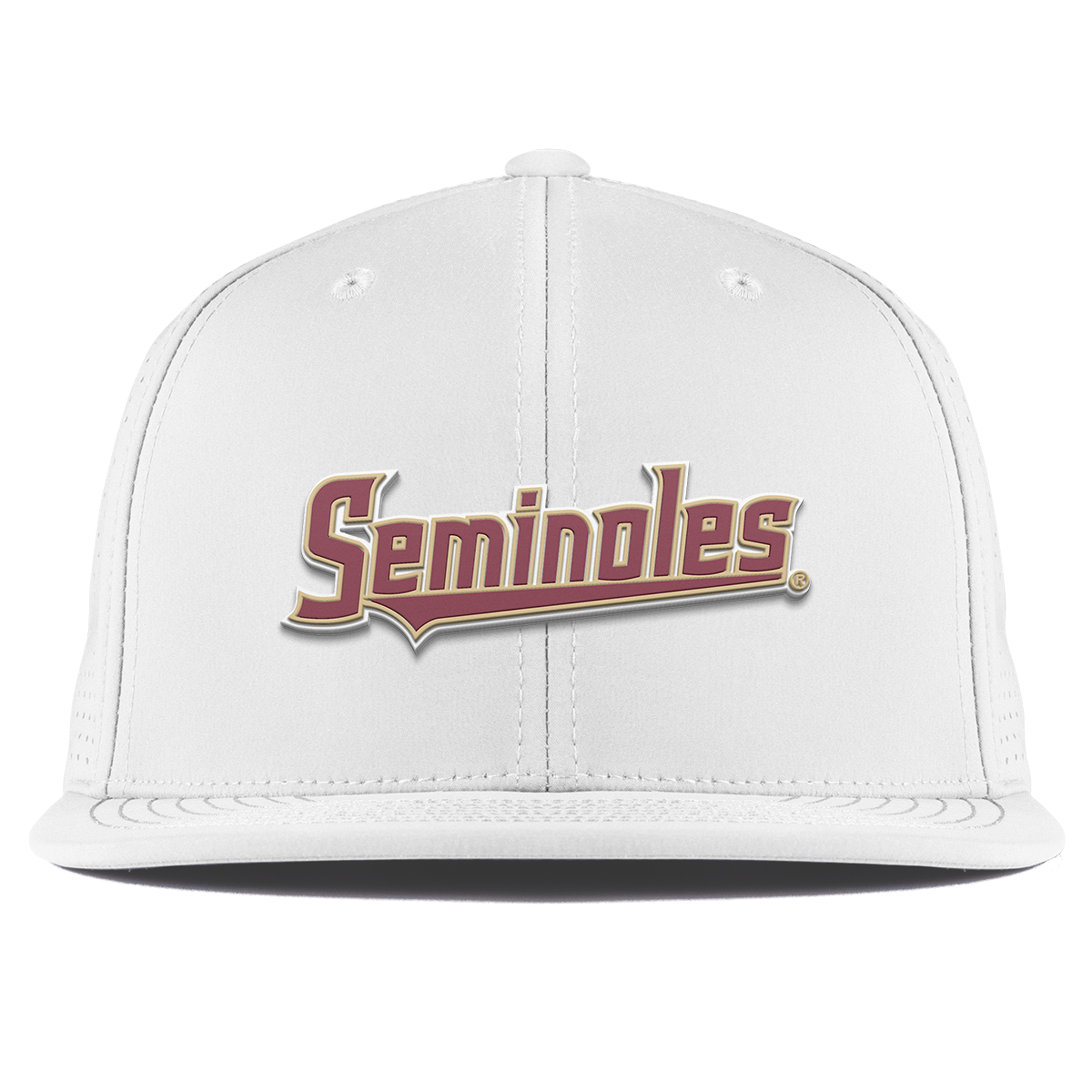 Florida State University "FSU Seminoles Block" Flat Elite XGen™ White
