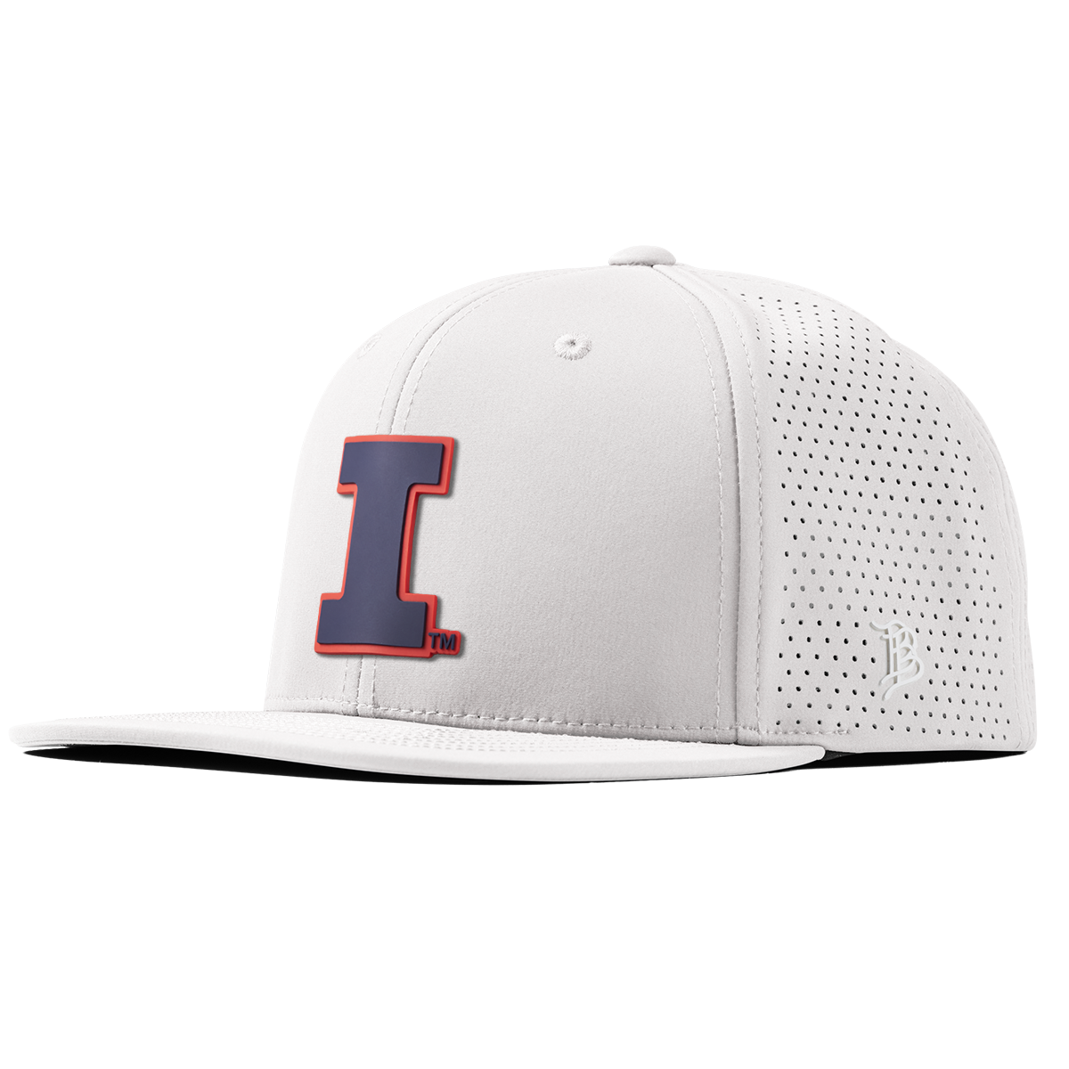University of Illinois "Fighting Illini Navy"  Flat Elite XGen™ White