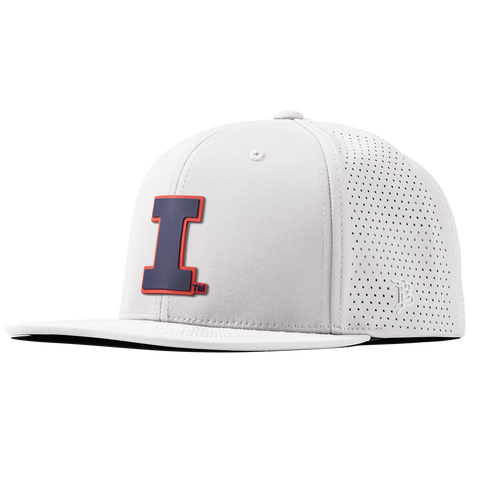 University of Illinois "Fighting Illini Navy"  Flat Elite XGen™ White