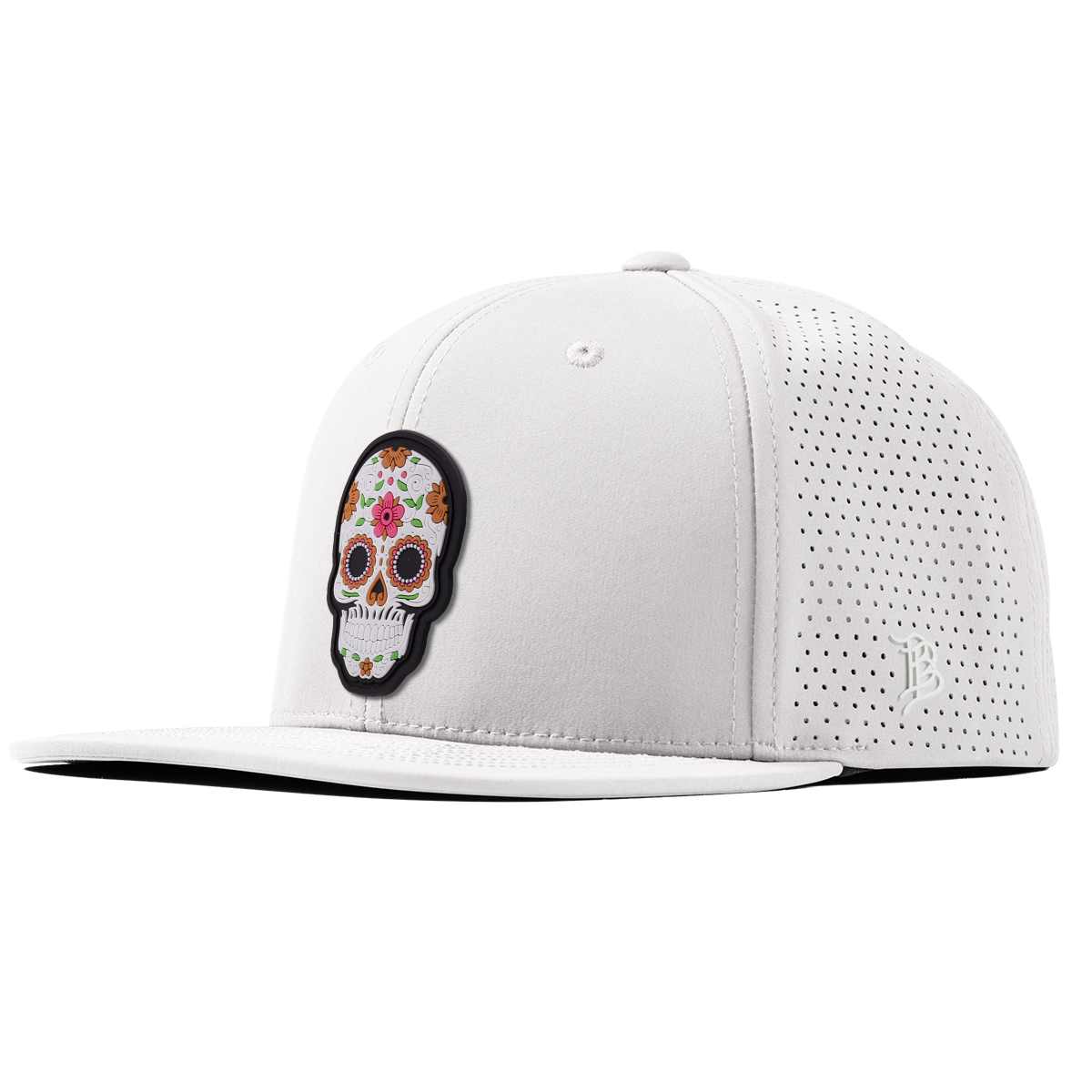 Flower Skull PVC Flat Elite XGen™ White