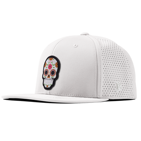 Flower Skull PVC Flat Elite XGen™ White