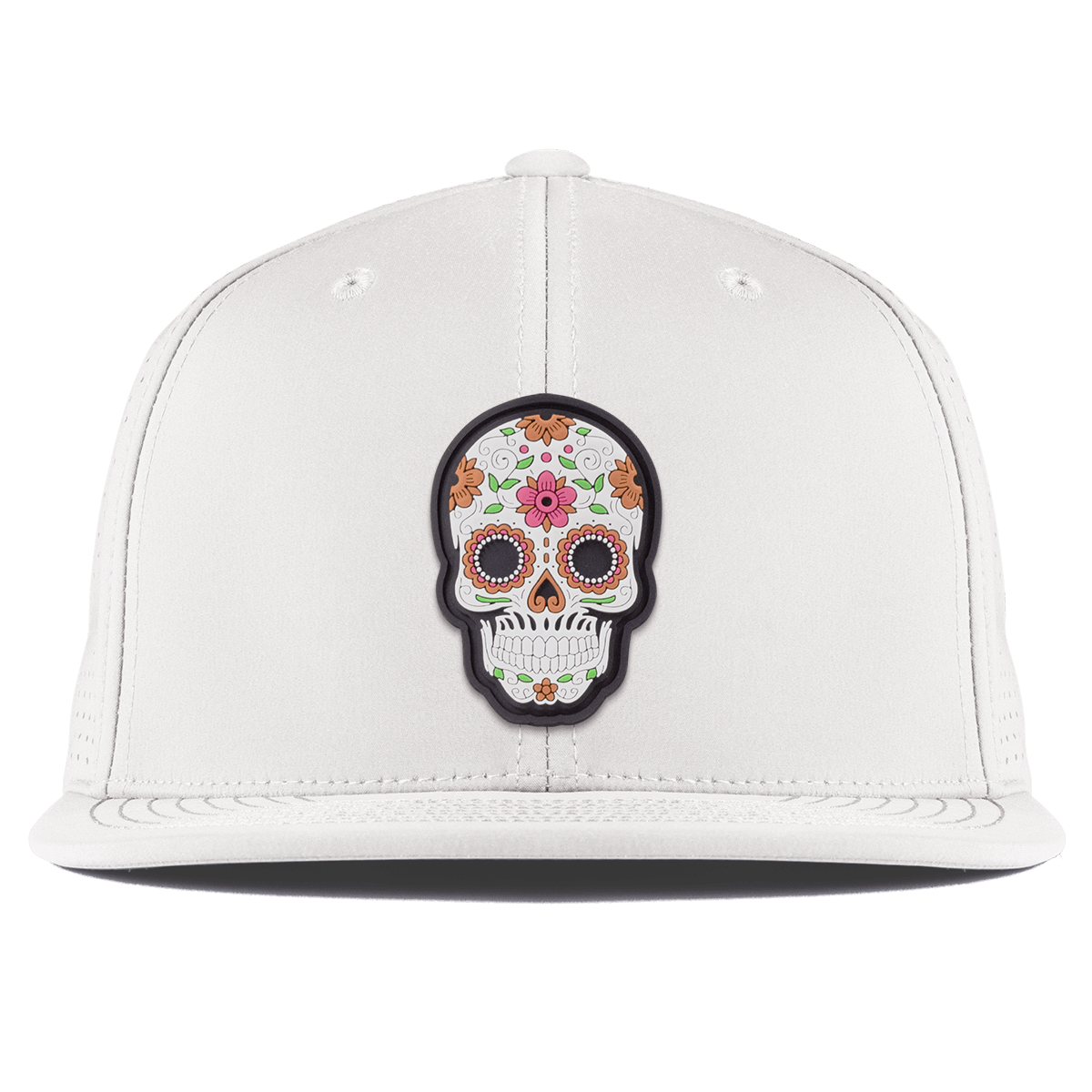 Flower Skull PVC Flat Elite XGen™ White