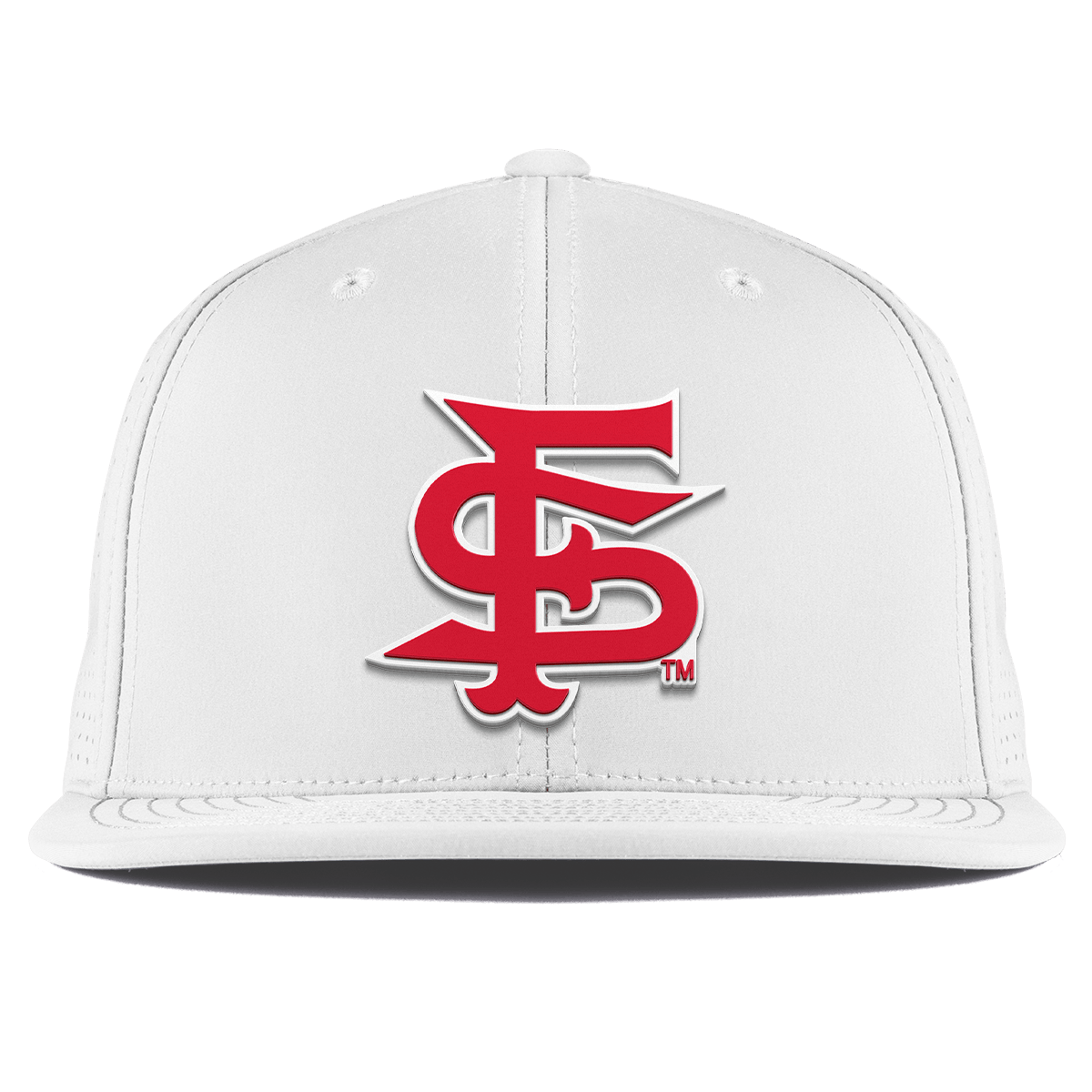 Fresno State University "Fresno State Stacked" Flat Elite XGen™ White