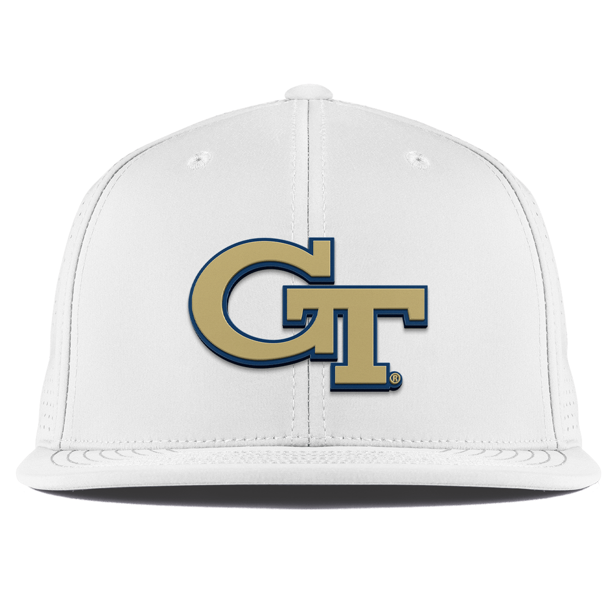 Georgia Tech University "Georgia Tech Team Logo" Flat Elite XGen™ White