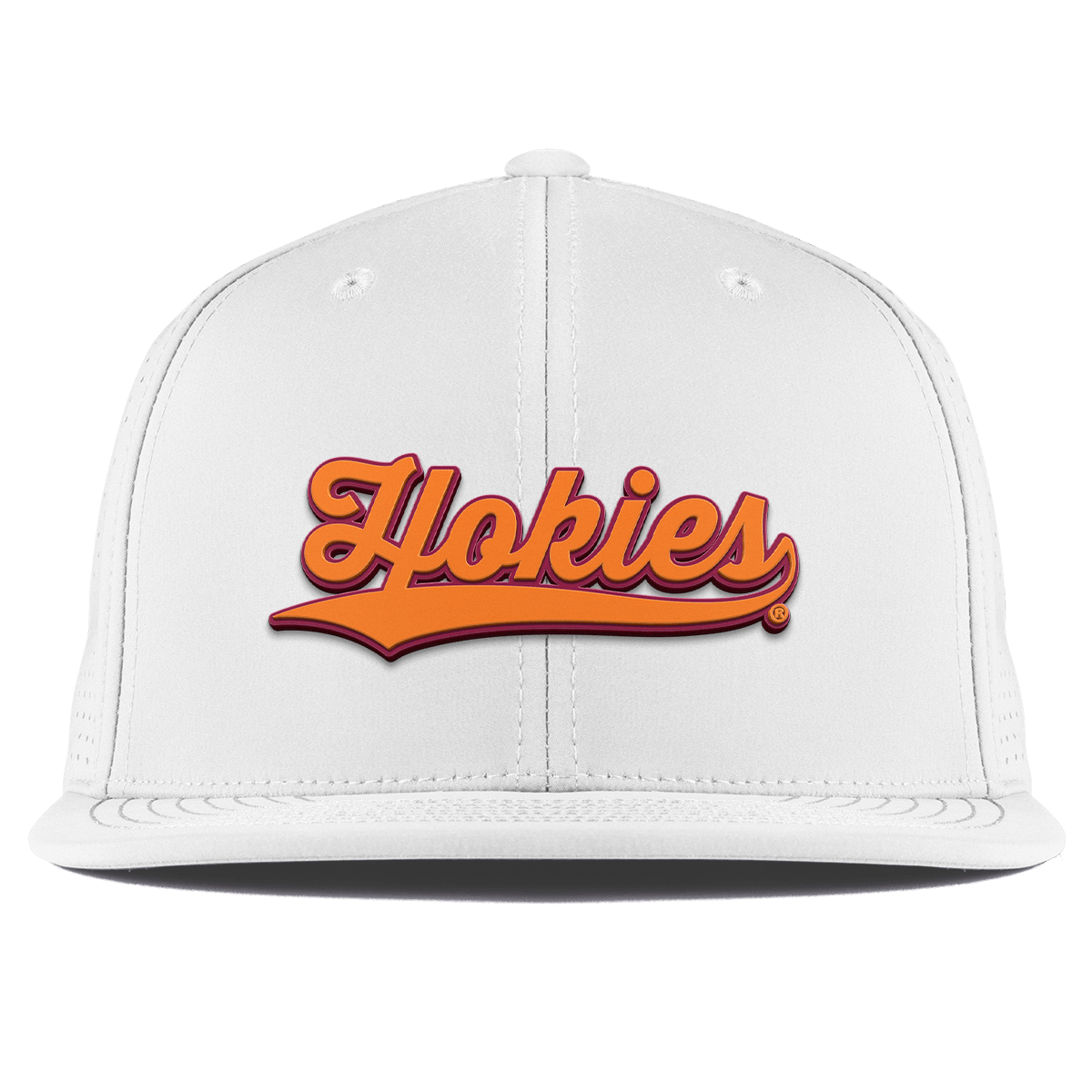 Virginia Tech University "Hokies Script" Flat  Elite XGen™ White