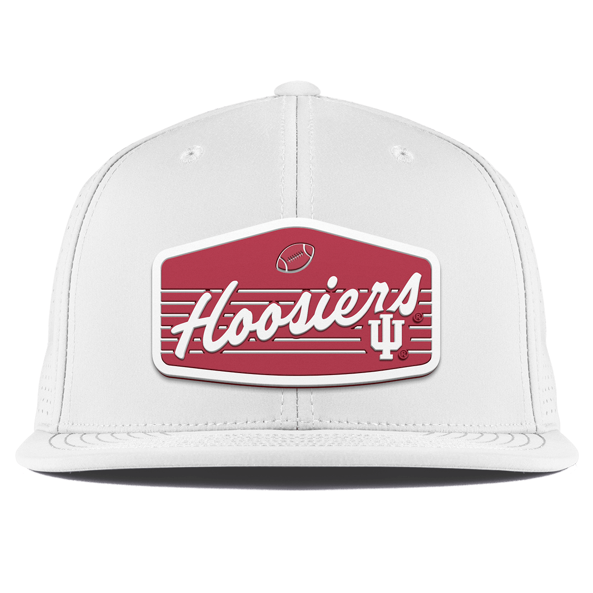 Indiana University "Hoosiers Football" Flat Elite XGen™ White