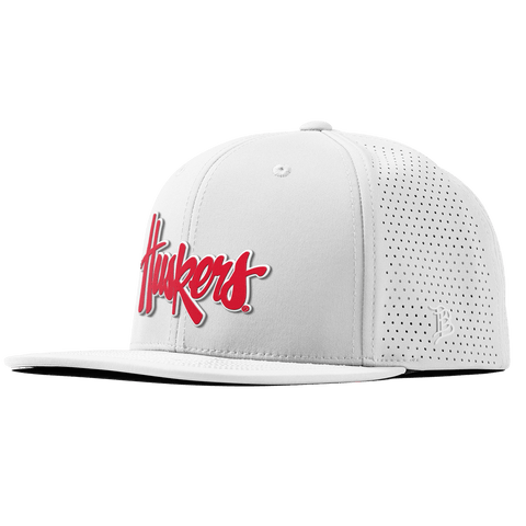 University of Nebraska "Huskers Script" Flat Elite XGen™ White