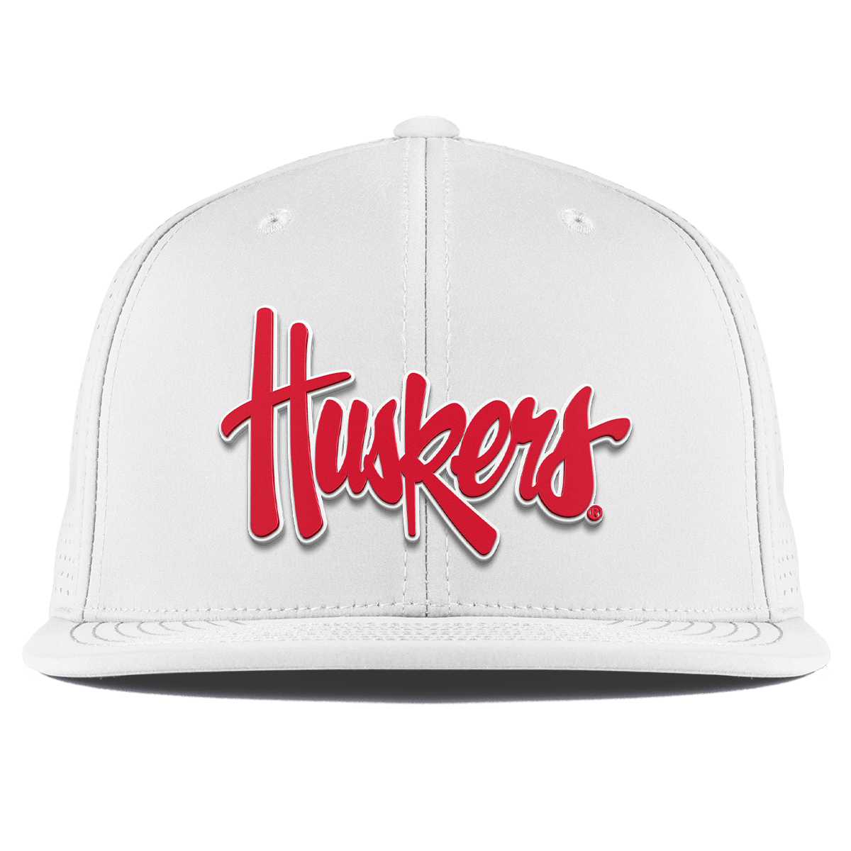 University of Nebraska "Huskers Script" Flat Elite XGen™ White