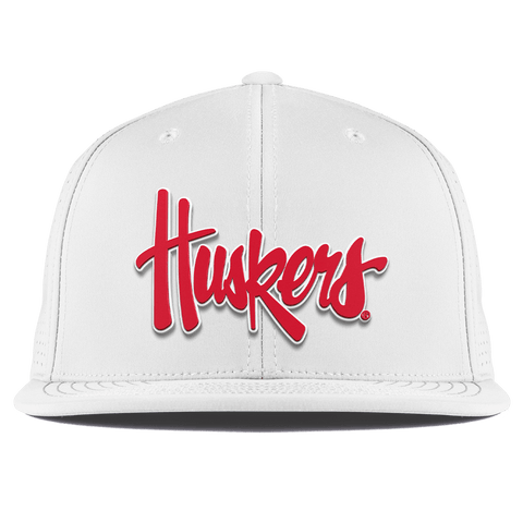 University of Nebraska "Huskers Script" Flat Elite XGen™ White