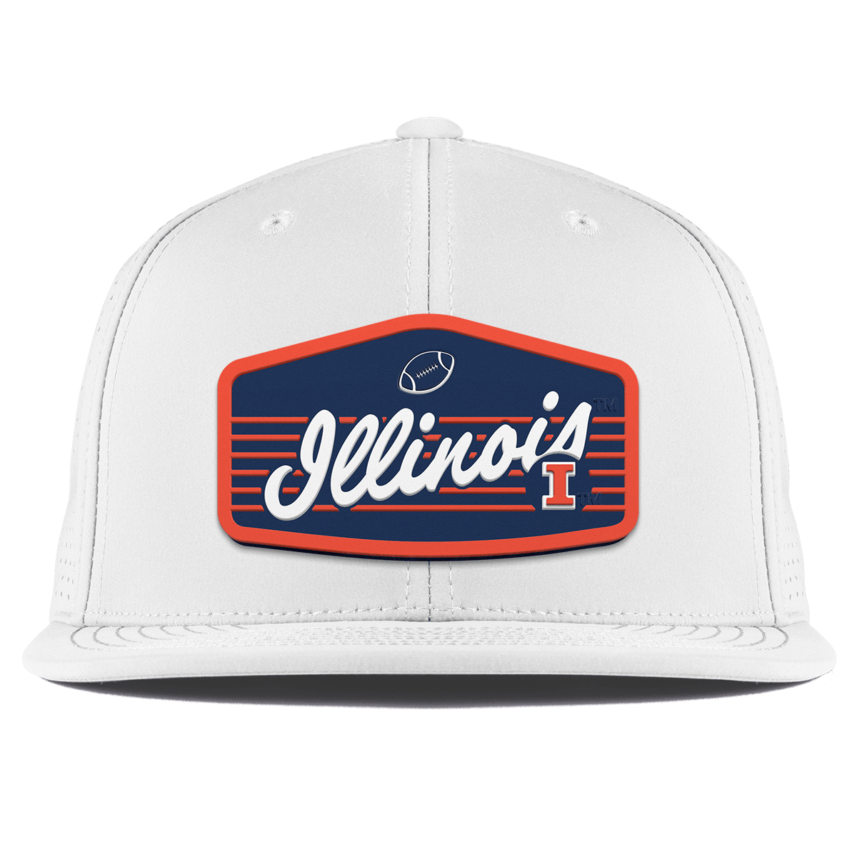 University of Illinois "Illini Football" Flat Elite XGen™ White