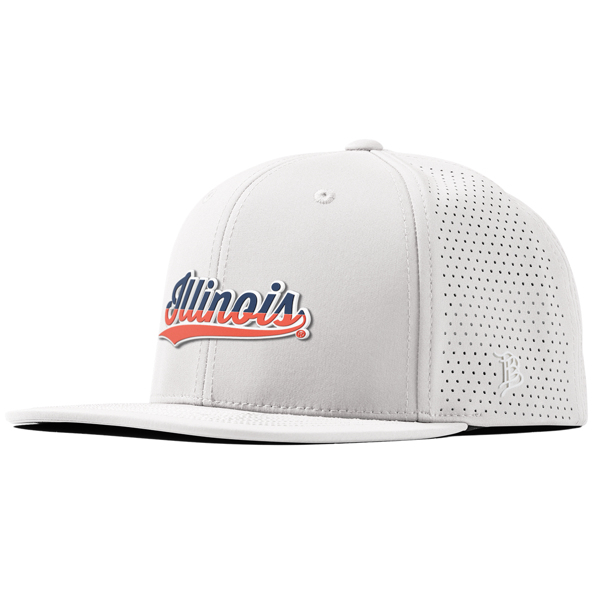University of Illinois "Illinois Script" Flat Elite XGen™ White