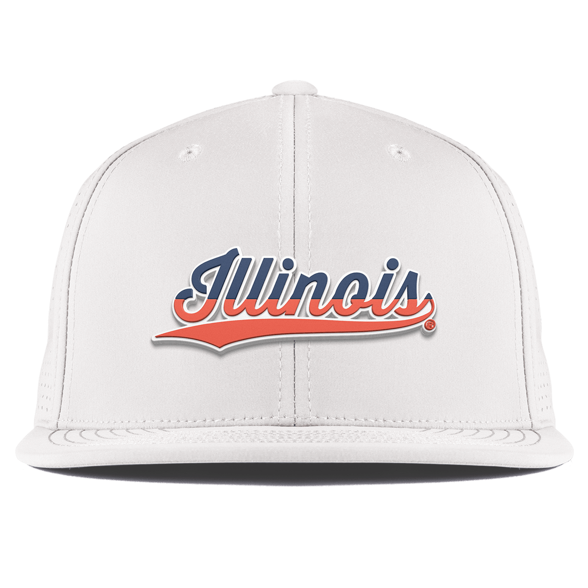 University of Illinois "Illinois Script" Flat Elite XGen™ White