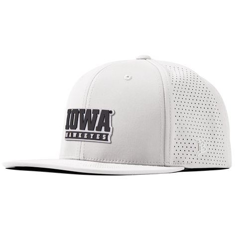 University of Iowa "Iowa Hawkeyes Block" Flat Elite XGen™ White