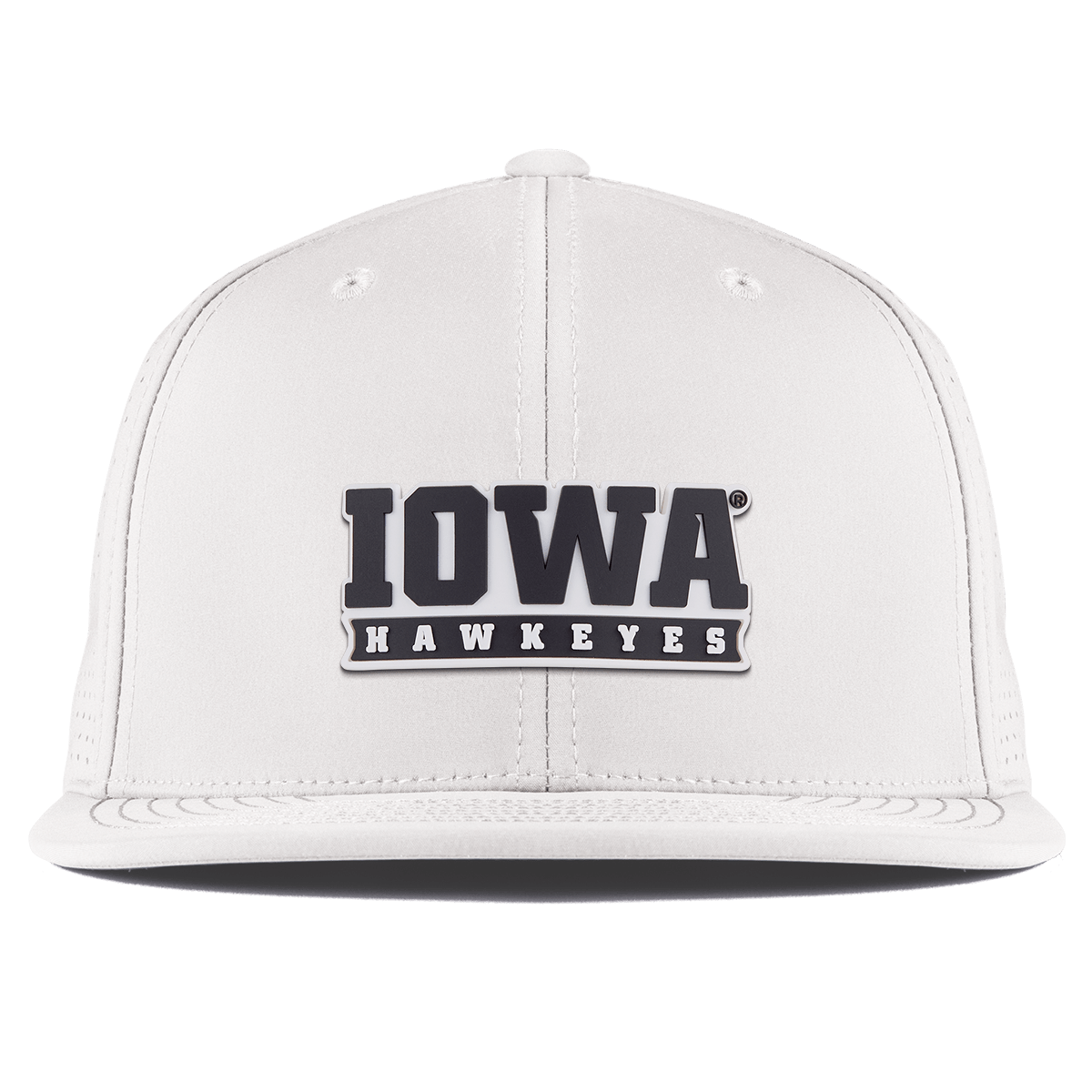 University of Iowa "Iowa Hawkeyes Block" Flat Elite XGen™ White