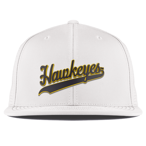 University of Iowa "Iowa Hawkeyes Script" Flat Elite XGen™ White