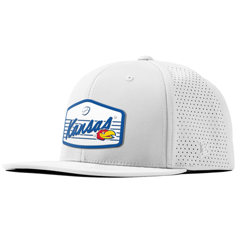 University of Kansas "Jayhawks Football" Flat Elite XGen™ White