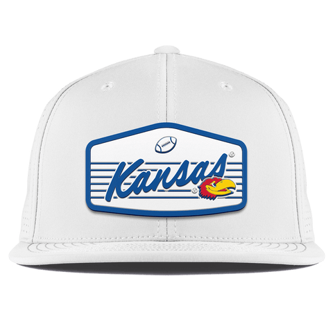 University of Kansas "Jayhawks Football" Flat Elite XGen™ White