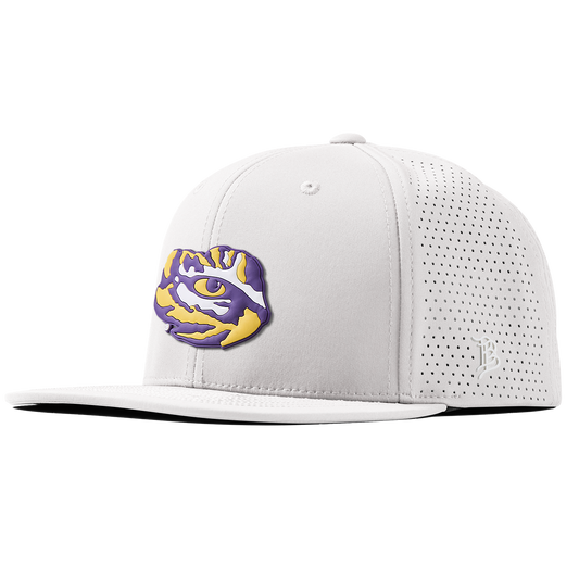 Louisiana State University "LSU Tiger Team Logo" Flat Elite XGen™ White