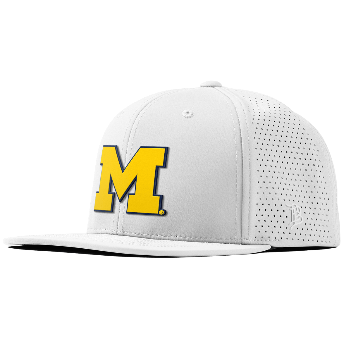 University of Michigan "Michigan Block" Flat Elite XGen™ White
