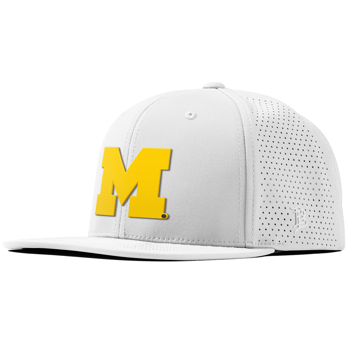 University of Michigan "Michigan Gold Block" Flat Elite XGen™ White