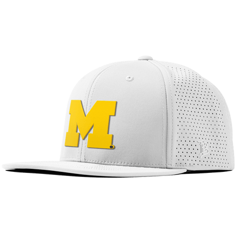 University of Michigan "Michigan Gold Block" Flat Elite XGen™ White