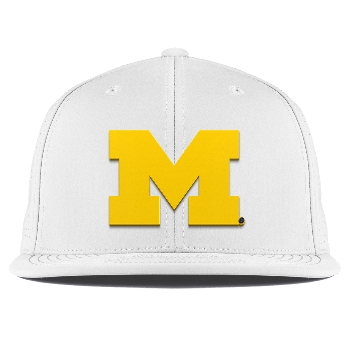 University of Michigan "Michigan Gold Block" Flat Elite XGen™ White