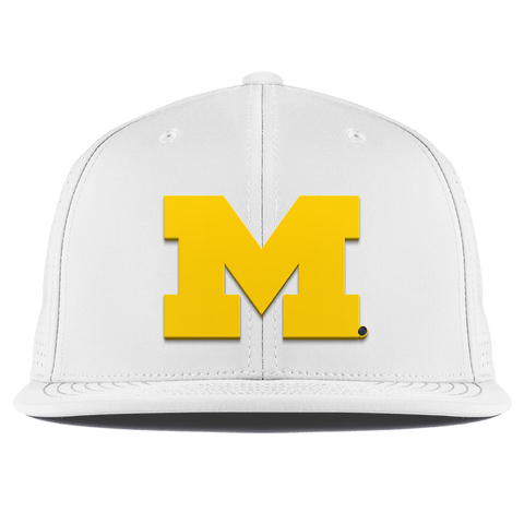 University of Michigan "Michigan Gold Block" Flat Elite XGen™ White
