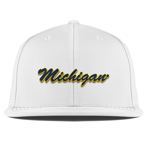 University of Michigan "Michigan Script" Flat Elite XGen™ White