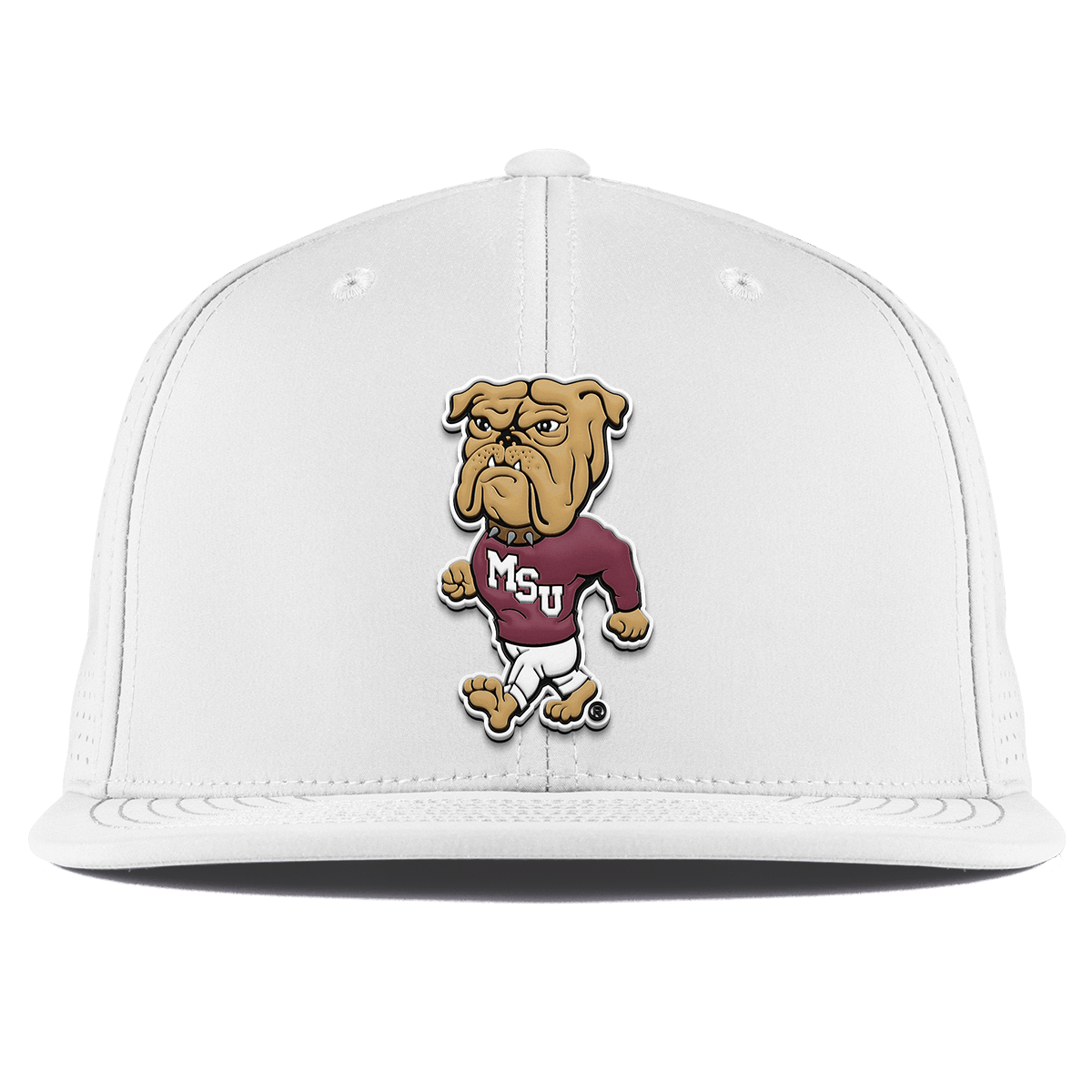 Mississippi State University "Mississippi State Bully" Flat Elite XGen™ White