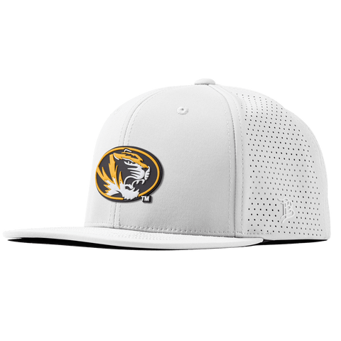 University of Missouri "Missouri Tigers Badge" Flat Elite XGen White