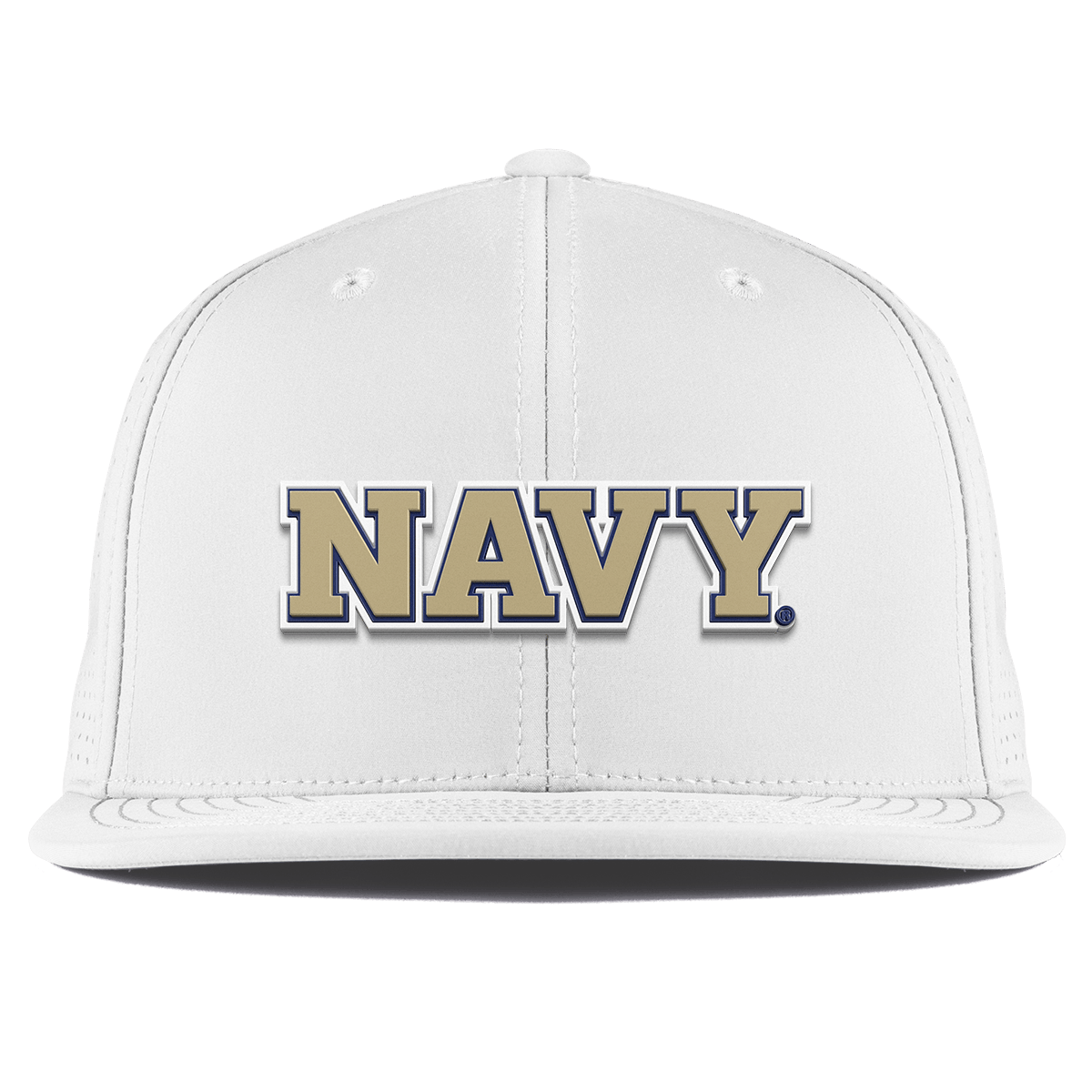 United States Naval Academy "Naval Academy Block" Flat Elite XGen™ White