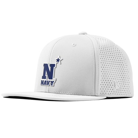 United States Naval Academy "Naval Academy Team Logo Navy" Flat Elite XGen™ White