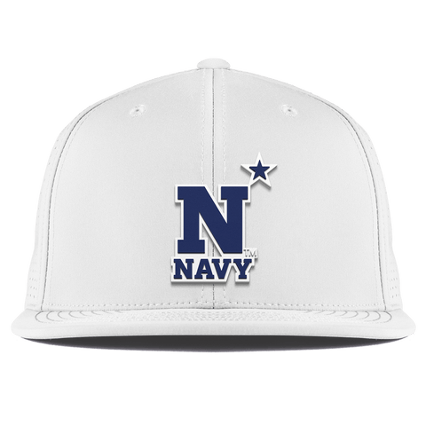 United States Naval Academy "Naval Academy Team Logo Navy" Flat Elite XGen™ White